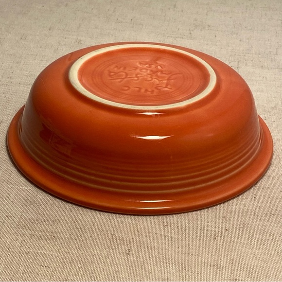 Vintage HLC Fiesta Bowl 6.5 in Soup cereal bowl Homer Laughlin China USA orange - Picture 6 of 16